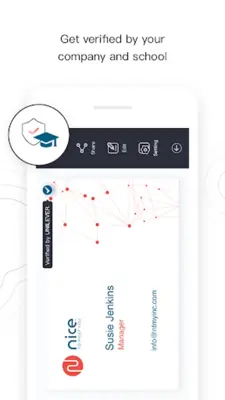 Nice to Meet You Business Card Management android App screenshot 1