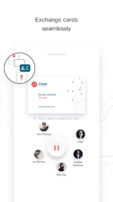 Nice to Meet You Business Card Management android App screenshot 2
